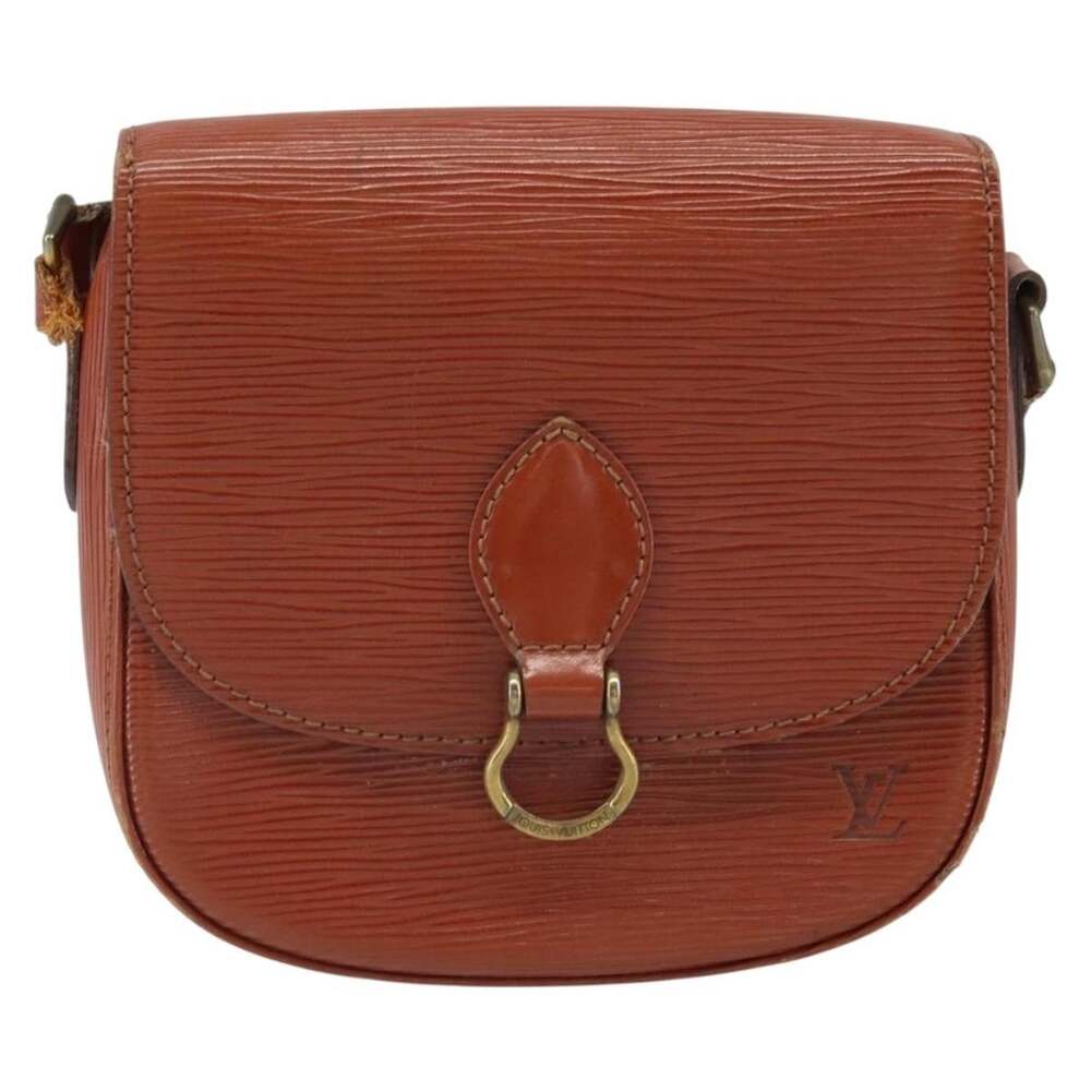 Louis Vuitton Epi Saint Cloud PM Shoulder Bag Brown